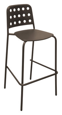 Emu Shot Bar chair - H 75 cm - Metal. Brown