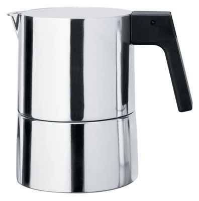 Alessi Pina Italian espresso maker - 6 cups. Black,Chromed
