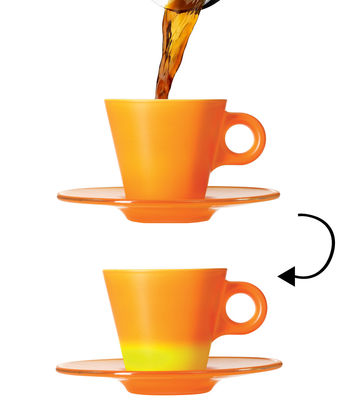 Leonardo Ooh ! Magico Espresso cup. Orange