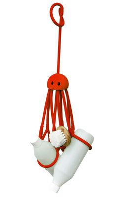 Pa Design Octopus Object organiser - Shower octopus. Red