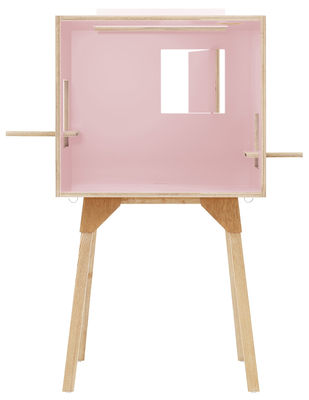 Ichiro Koloro Desk - L 73 cm. Pink,Light wood