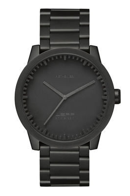 LEFF amsterdam S42 Watch - Steel wristband. Mat black