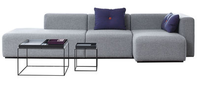 Hay Mags Corner sofa - L 302 cm - Right armrest. Light grey