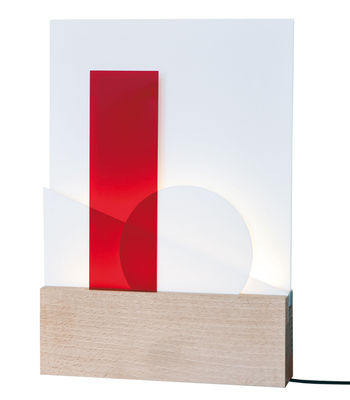 L'atelier d'exercices Euclide Table lamp - LED - Modular. Multicoulered,Natural wood