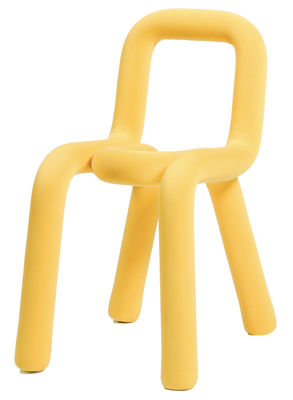 Moustache Bold Padded chair - Fabric. Yellow