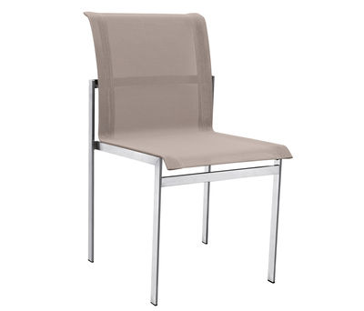 Sifas Ec-Inoks Chair - Fabric. Glossy metal,Hemp