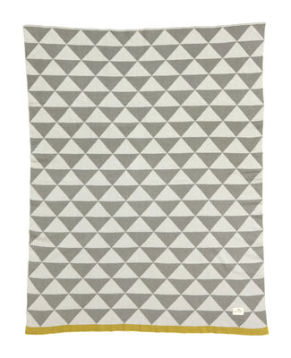 Ferm Living Little Remix Bed cover - For children - 100 x 80 cm. Yellow,Grey