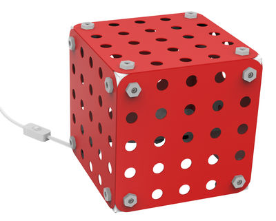 Meccano Home Table lamp. Red
