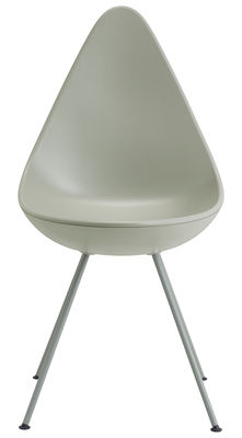 Fritz Hansen Drop Chair - Plastic shell / Reissue 1958. Grey