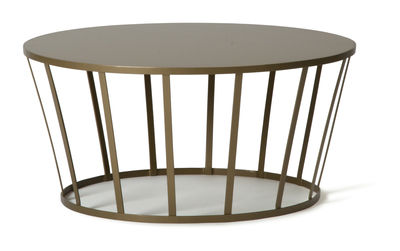 Petite Friture Hollo Coffee table - H 33 cm. Mat gold