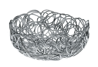 A di Alessi Nuvem Basket - Ø 24 x H 9 cm. Aluminum