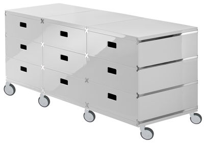 Magis Plus Unit Storage - 9 drawers - On wheels. White