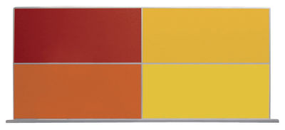Danese Pin Up Magnetic table - horizontal. Yellow,Red,Orange
