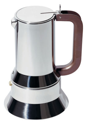 Alessi 9090 Italian espresso maker - 1 cup. Brown,Chromed