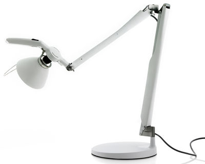 Luceplan Fortebraccio Table lamp - Dimmer. White