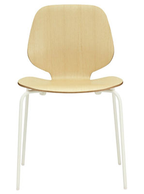 Normann Copenhagen My Chair Stackable chair - Wood seat. White,Ash