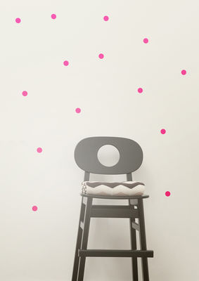 Ferm Living Mini Dots Sticker - / Set of 54 dots. Fluorescent pink