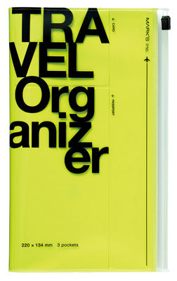 Mark's Travel Kit Handbag - / Travel organizer. Fluorescent yellow