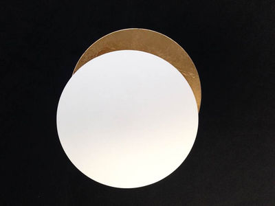 Catellani & Smith Lederam W Wall light - LED / Ø 17 cm. White,Gold