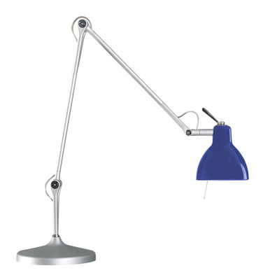 Rotaliana Luxy T2 Desk lamp - Arm 4 sections. Matallic,Glossy blue