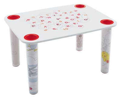 Magis Collection Me Too Little Flare Table top - Salad model. White,Red