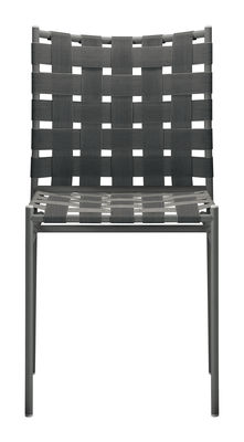 Alias Tagliatelle Stackable chair - Elastic seat. Dark grey