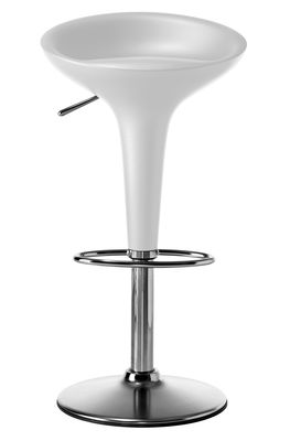 Magis Bombo Adjustable bar stool - Pivoting - H 50 to 73 cm. White