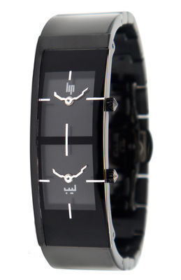 Lip Lalla Watch - Steel bracelet. Black