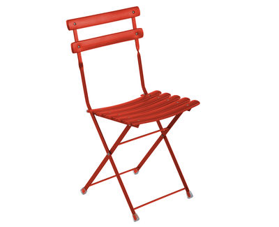 Emu Arc en Ciel Foldable chair - Metal. Red