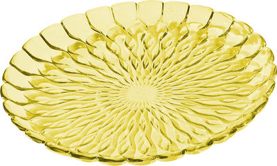 Kartell Jelly Dish - Table center. Transparent yellow