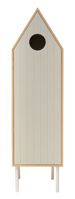 Valsecchi 1918 Levante Wardrobe - With door. White,Natural wood