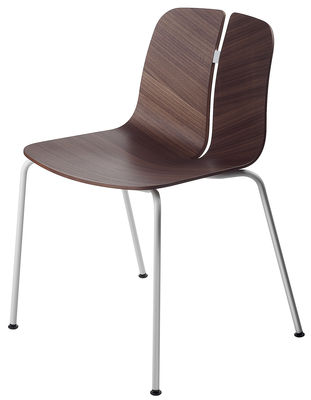 Lapalma Link Stackable chair - Wood. Walnut