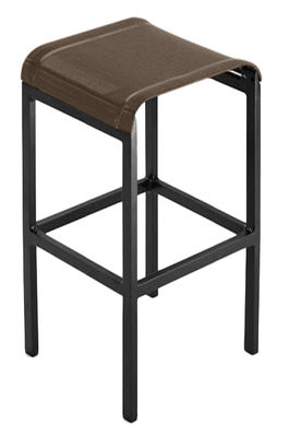 Ego Tandem Bar stool - H 80 cm - Fabric. Brown