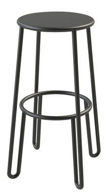 Made in design Editions Huggy Bar stool - H 75 cm - Exclusively on Made In Design. Graphite grey