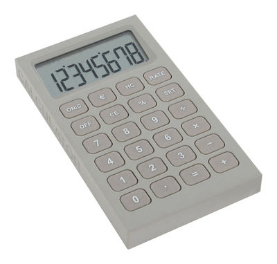 Lexon Buro Calculator. Grey