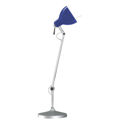 Rotaliana Luxy T1 Desk lamp - Arm 3 sections. Matallic,Glossy blue