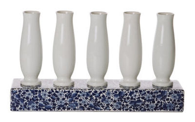 Moooi Delft Blue 5 Vase. White,Blue