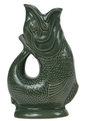 Gluggle - Pop Corn Poisson Vase - / Vase - 1870 model. Green