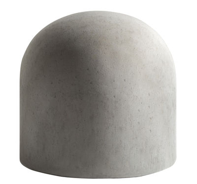 Internoitaliano Bard Pouf - Padded. Cement grey