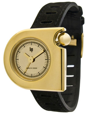 Lip Marquise Gold Watch. Black,Gold