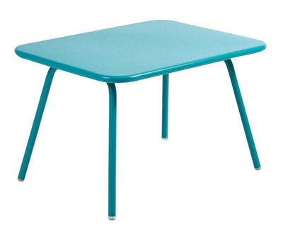 Fermob Luxembourg Kid Children table. Turquoise