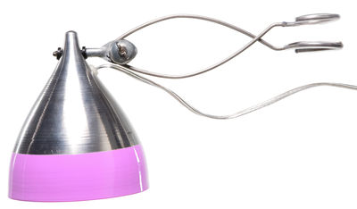 Tsé-Tsé Cornette Lamp with clip. Pink,Aluminum