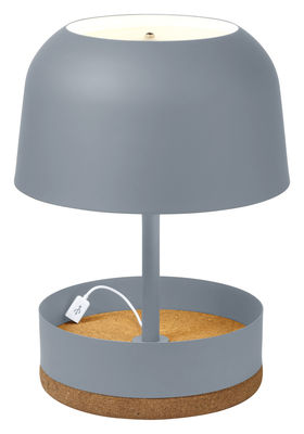 Forestier Hodge-Podge USB Table lamp - With USB port - H 39,5 cm. Grey