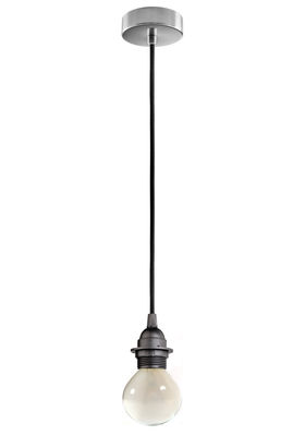 Sotto Luce Bi Kage Pendant - With lampholder. Black,Stainless steel