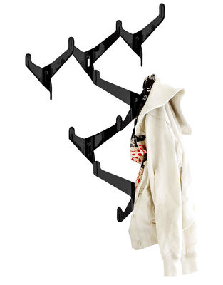Authentics Häkeln Coat stand - Wardrobe 6 independent hooks set. Black
