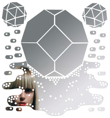 Domestic Meltingpolyhedron Mirror - Sticker. Mirror