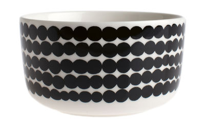 Marimekko Siirtolapuutarha Bowl - Ø 12,5 cm. White,Black