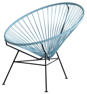 OK Design pour Sentou Edition Condesa Low armchair. Grey blue
