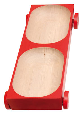 Y'a pas le feu au lac Kart - K05 Dish - on wheels - 39 x 13,5 cm. Red