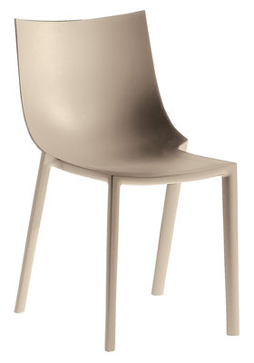 Driade Bo Stackable chair - Plastic. Beige